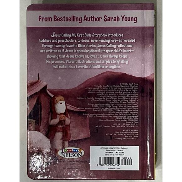 Children's Jesus Calling My First Bible Storybook Soft Hardback ~ Sarah Young - Picture 2 of 9
